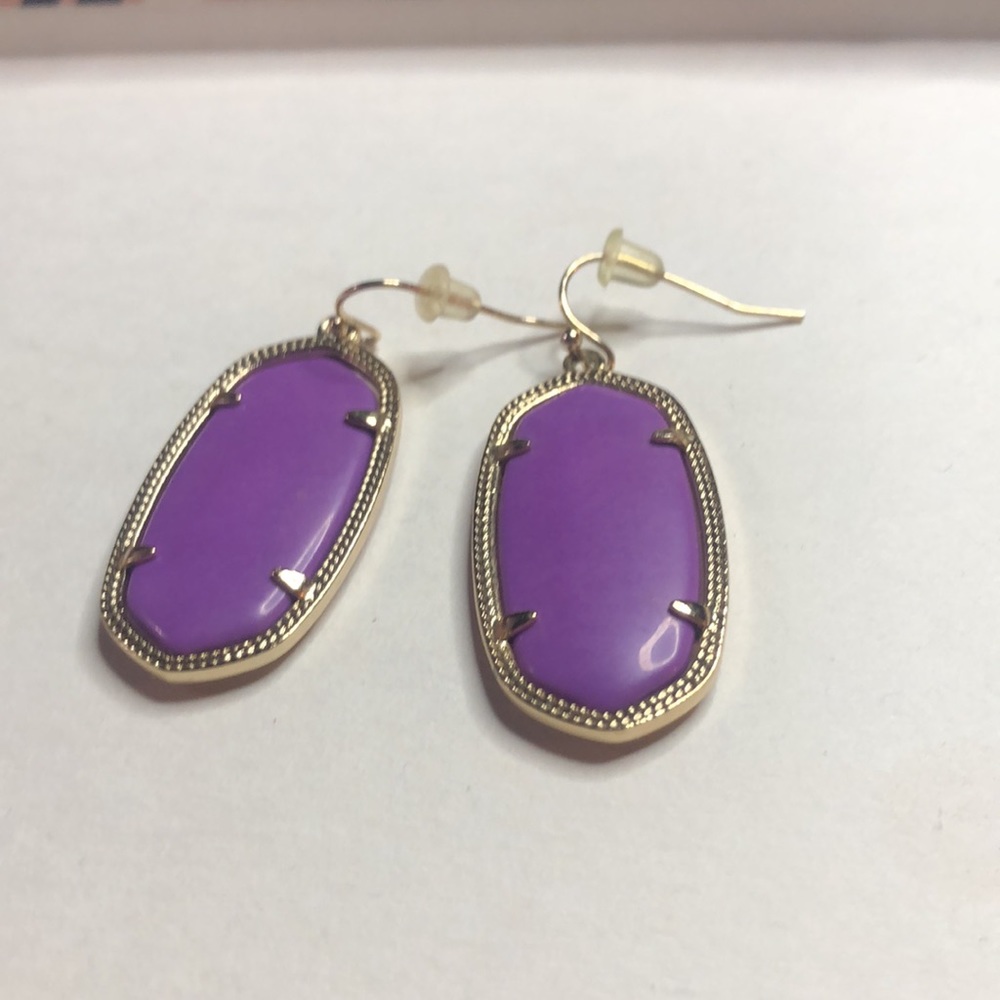 Kendra Scott Purple Elle Earrings